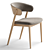 Siena Chair: Beige Brown Elegance 3D model small image 2