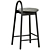 Elegant Circle Half-bar Stool 3D model small image 2