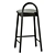 Elegant Circle Half-bar Stool 3D model small image 4