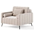 Elegant and Ergonomic Markful Armchair 3D model small image 2