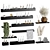 Modern Bathroom Accessories Set 07 3D model small image 1