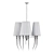 Elegant Brunilde Chrome Pendant Light 3D model small image 3