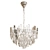 Crystal Chrome Gold Chandelier 5055 3D model small image 3