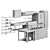 Commercial Kitchen Equipment Workstation 3D model small image 7