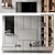 Modern TV Wall Shelf Organizer 3D model small image 2