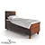 Louis Collection Single Bed 3D model small image 1