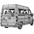 Nissan NV400 Minibus Models Pack 3D model small image 6