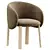 Nebula Wood Chair: Stylish Seating 3D model small image 2