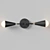 Mid-Century Modern 2-Light Vanity Light 3D model small image 3