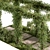  Rustic Pergola with Greenery 3D model small image 4