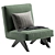 MARTYN Fabric Chair, Modern Design 3D model small image 1