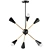 Retro-Inspired Sputnik Chandelier 3D model small image 1