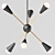 Retro-Inspired Sputnik Chandelier 3D model small image 2