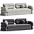 Sleek Tube Sofa Design 3D model small image 1