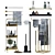 Modern Bathroom Accessories Set 3D model small image 8