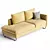 Chic Modular Lounge Collection 3D model small image 2