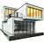 Modern Duplex Villa 3D Model 3D model small image 7