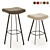 Stylish Sidney Barstool Collection 3D model small image 3