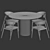 Luxury Dining Set 227 3D model small image 5