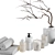 Modern Bathroom Accessory Set V12 3D model small image 3