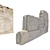 Vintage Ruined Walls Pack 3D model small image 4