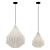 Scandinavian Teardrop Pendant Light 3D model small image 1