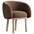 Sleek Nido Fabric Armchair Model 3D model small image 1