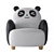 Title: LINSY KIDS Panda Armchair 3D model small image 2