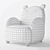 Title: LINSY KIDS Panda Armchair 3D model small image 3