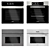 Miele 6-piece Oven Set 3D model small image 1