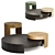 Sleek TURN Low Coffee Tables 3D model small image 1