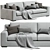 Luxury Marac 2 Seat Sofa 3D model small image 1