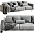 Modern BoConcept Carlton 3 Seater 3D model small image 1