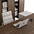 Executive Office Desk - Boss 521 3D model small image 3