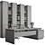 Executive Office Desk - Boss 521 3D model small image 5