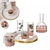 Sleek Nude Glassware Set 3D model small image 1