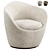 Modern Lína Swivel Chair 3D model small image 1