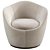 Modern Lína Swivel Chair 3D model small image 2