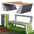 Modern Table Tennis Game Platform 3D model small image 2