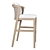 Elegant Teak Barstool for Stylish Comfort 3D model small image 2