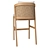 Elegant Teak Barstool for Stylish Comfort 3D model small image 5