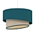 Raffia Cylinder Pendant Light 3D model small image 2