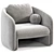 Modern Warren Armchair 3D Model 3D model small image 4