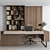 Executive Boss Desk 524 3D model small image 4