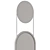 Minimalist Iron Mirror with Original Suspension 3D model small image 3