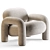 Modern VETAR Armchair with Textures 3D model small image 1