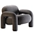 Modern VETAR Armchair with Textures 3D model small image 2