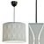  Modern Blue Pendant Lamp 43cm 3D model small image 1