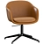 Modern Swivel Fiber Chair Set 3D model small image 5