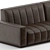 Modern Leather Sofa: Elegant Design 3D model small image 6